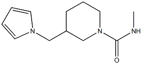 N1-methyl-3-(1H-pyrrol-1-ylmethyl)piperidine-1-carboxamide Struktur