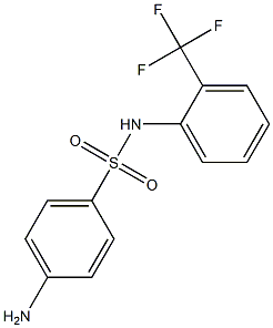 4-amino-N-[2-(trifluoromethyl)phenyl]benzenesulfonamide Struktur