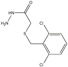 2-[(2,6-dichlorobenzyl)thio]ethanohydrazide Struktur