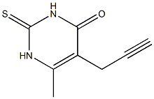 6-methyl-5-(2-propynyl)-2-thioxo-2,3-dihydro-4(1H)-pyrimidinone Struktur