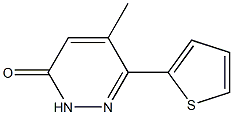 5-methyl-6-(2-thienyl)-2,3-dihydropyridazin-3-one Struktur