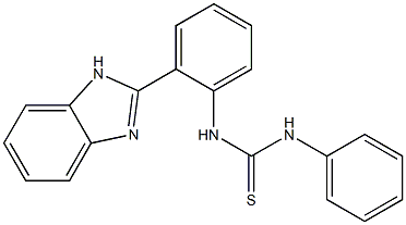 N-[2-(1H-benzo[d]imidazol-2-yl)phenyl]-N'-phenylthiourea Struktur