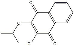 2-chloro-3-isopropoxy-1,4-dihydronaphthalene-1,4-dione Struktur