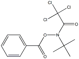 N-(benzoyloxy)-N-(tert-butyl)-2,2,2-trichloroacetamide Struktur