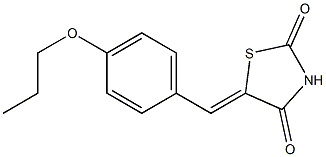 5-[(Z)-(4-propoxyphenyl)methylidene]-1,3-thiazolane-2,4-dione Struktur