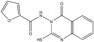 N2-(2-mercapto-4-oxo-3,4-dihydroquinazolin-3-yl)-2-furamide Struktur