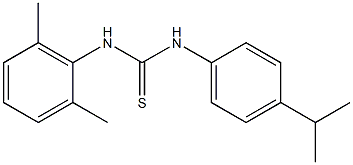 N-(2,6-dimethylphenyl)-N'-(4-isopropylphenyl)thiourea Struktur