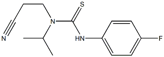 N-(2-cyanoethyl)-N'-(4-fluorophenyl)-N-isopropylthiourea Struktur