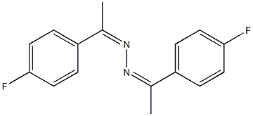 1,2-di[1-(4-fluorophenyl)ethylidene]hydrazine Struktur