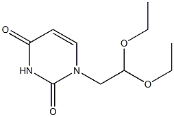 1-(2,2-diethoxyethyl)-1,2,3,4-tetrahydropyrimidine-2,4-dione Struktur