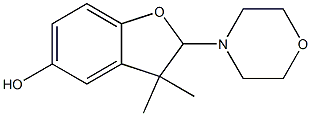 3,3-dimethyl-2-morpholino-2,3-dihydrobenzo[b]furan-5-ol Struktur