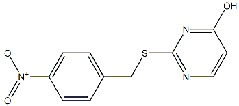 2-[(4-nitrobenzyl)thio]pyrimidin-4-ol Struktur