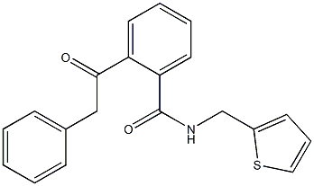 2-(2-phenylacetyl)-N-(2-thienylmethyl)benzenecarboxamide Struktur