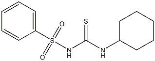 {[(cyclohexylamino)carbothioyl]amino}(dioxo)phenyl-lambda~6~-sulfane Struktur