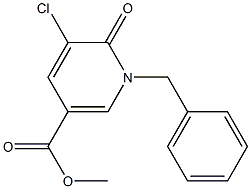 methyl 1-benzyl-5-chloro-6-oxo-1,6-dihydro-3-pyridinecarboxylate Struktur