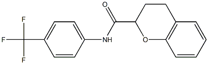 N2-[4-(trifluoromethyl)phenyl]chromane-2-carboxamide Struktur