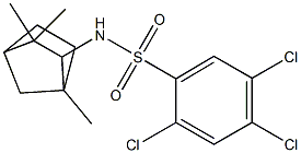 N1-(1,3,3-trimethylbicyclo[2.2.1]hept-2-yl)-2,4,5-trichlorobenzene-1-sulfonamide Struktur