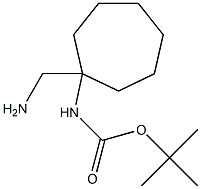 tert-butyl 1-(aminomethyl)cycloheptylcarbamate Struktur