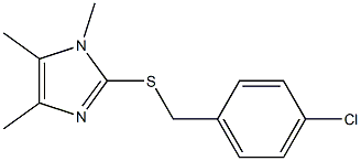 4-chlorobenzyl 1,4,5-trimethyl-1H-imidazol-2-yl sulfide Struktur