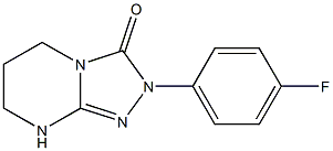 2-(4-fluorophenyl)-2,3,5,6,7,8-hexahydro[1,2,4]triazolo[4,3-a]pyrimidin-3-one Struktur