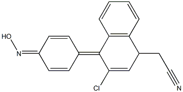 2-(3-chloro-4-hydroxyiminocyclohexa-2,5-dienyliden)-2-(1-naphthyl)acetonitr ile Struktur