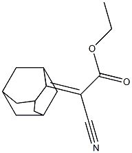 ethyl 2-cyano-2-tricyclo[3.3.1.1~3,7~]dec-2-ylidenacetate Struktur