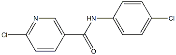 6-chloro-N-(4-chlorophenyl)nicotinamide Struktur