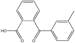 2-(3-methylbenzoyl)benzoic acid Struktur