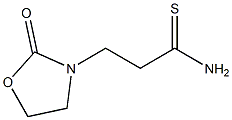 3-(2-oxo-1,3-oxazolidin-3-yl)propanethioamide Struktur