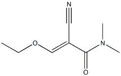 2-Cyano-N,N-dimethyl-3-ethoxyacrylamide Struktur