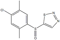 5-[(4-chloro-2,5-dimethylphenyl)sulfinyl]-1,2,3-thiadiazole Struktur