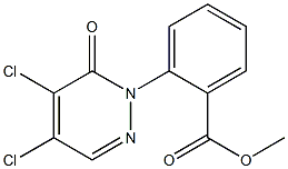 methyl 2-(4,5-dichloro-6-oxopyridazin-1(6H)-yl)benzoate Struktur