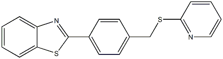 2-{4-[(2-pyridylthio)methyl]phenyl}-1,3-benzothiazole Struktur