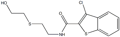 N2-{2-[(2-hydroxyethyl)thio]ethyl}-3-chlorobenzo[b]thiophene-2-carboxamide Struktur