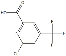 6-chloro-4-(trifluoromethyl)pyridine-2-carboxylic acid Struktur