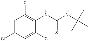 N-(tert-butyl)-N'-(2,4,6-trichlorophenyl)thiourea Struktur