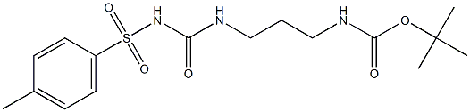 tert-butyl N-{3-[({[(4-methylphenyl)sulfonyl]amino}carbonyl)amino]propyl}carbamate Struktur