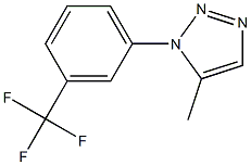 5-methyl-1-[3-(trifluoromethyl)phenyl]-1H-1,2,3-triazole Struktur