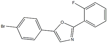 5-(4-bromophenyl)-2-(2-fluorophenyl)-1,3-oxazole Struktur