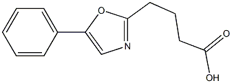 4-(5-phenyl-1,3-oxazol-2-yl)butanoic acid Struktur