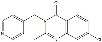 7-chloro-2-methyl-3-(4-pyridylmethyl)-3,4-dihydroquinazolin-4-one Struktur