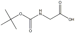 [(tert-butoxycarbonyl)amino]acetic acid Struktur