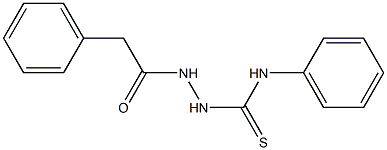 N1-phenyl-2-(2-phenylacetyl)hydrazine-1-carbothioamide Struktur