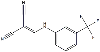 2-{[3-(trifluoromethyl)anilino]methylene}malononitrile Struktur