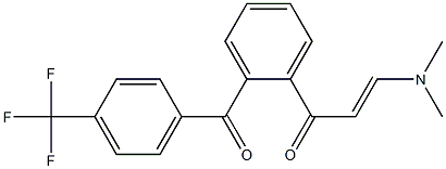 3-(dimethylamino)-1-{2-[4-(trifluoromethyl)benzoyl]phenyl}prop-2-en-1-one Struktur