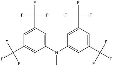 di[3,5-di(trifluoromethyl)phenyl]methylamine Struktur