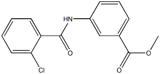 methyl 3-[(2-chlorobenzoyl)amino]benzoate Struktur