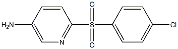 5-Amino-2-(4-chlorophenylsulphonyl)pyridine Struktur