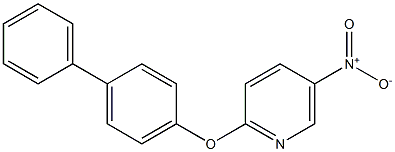 2-([1,1'-biphenyl]-4-yloxy)-5-nitropyridine Struktur