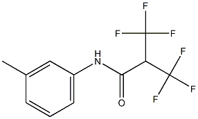 N1-(3-methylphenyl)-3,3,3-trifluoro-2-(trifluoromethyl)propanamide Struktur